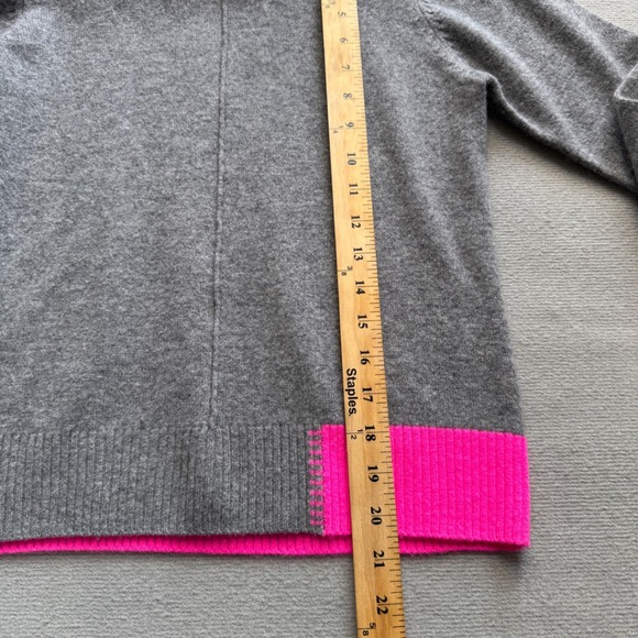 Brodie Womens Pure Cashmere  Maya Color Pop Crewneck Sweater Size XS Preppy - Picture 7 of 8